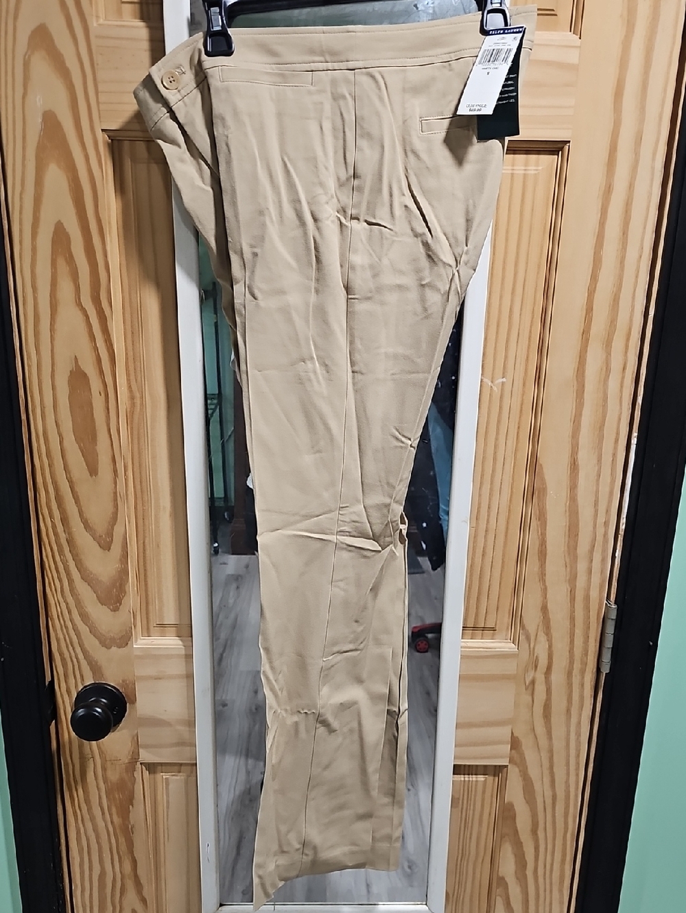 🟡2 For 50🟡 NWT Ralph Lauren Womens Modern Straight Khaki Pants - Picture 2 of 7